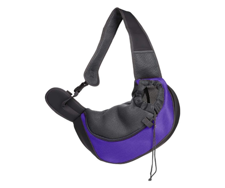 Dog Cat Pet Crossbody Sling Bag Travel Carrier Breathable Mesh Adjust Strap