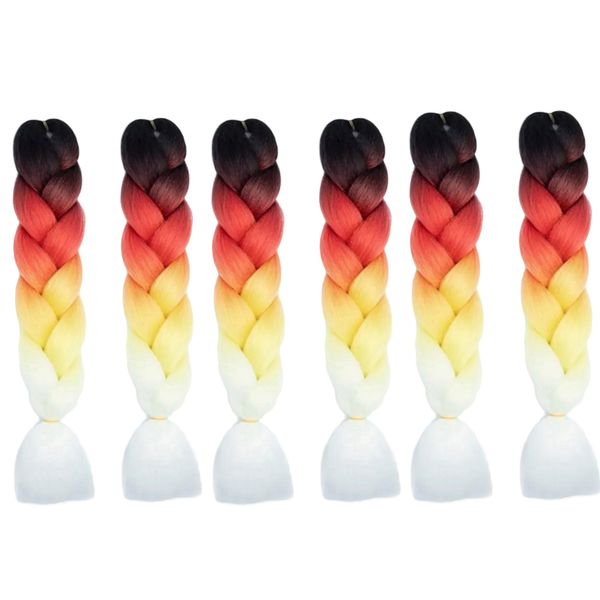 Four-Tone Ombre Braiding Hair D1