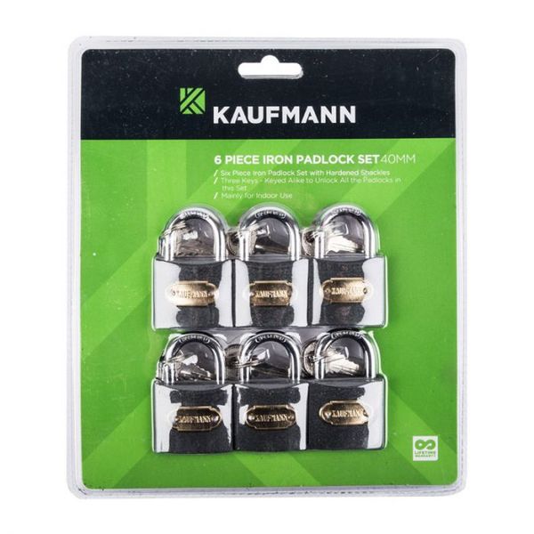 Kaufmann - Steel Lock Set 6 Piece 30mm