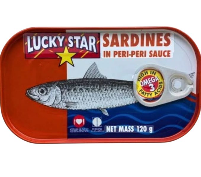 Lucky Star Sardines In Peri - Peri Sauce - 10 X 120g