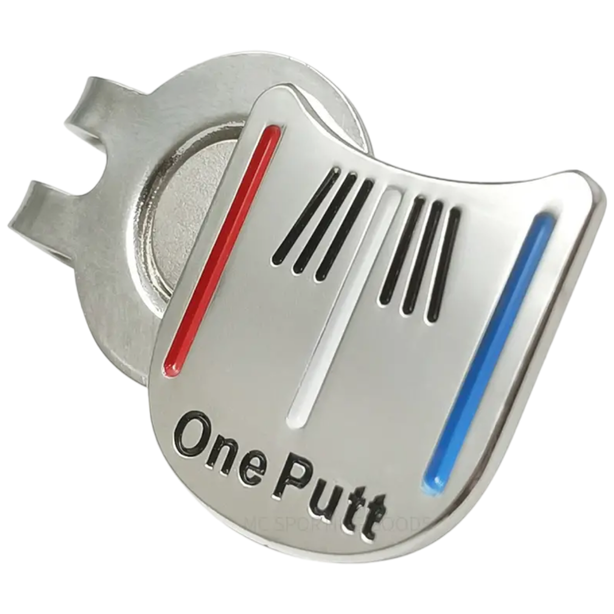 Magnetic Golf Hat Clip with Removable Ball Marker - One Putt