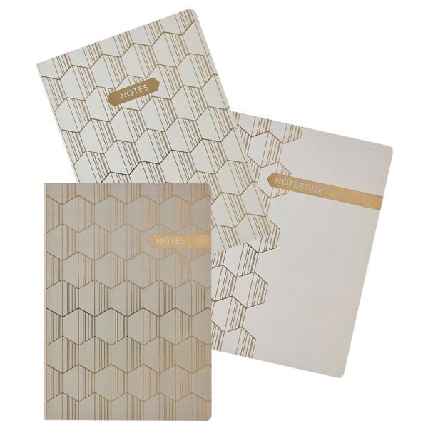 Linear 3 Pack Notebooks A5 - Design by Violet