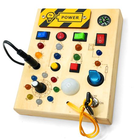 Chenshia ECD Toy Busy Board Montessori Sensory Travel Toy & 23 LED Light | Shop Today. Get it Tomorrow! | takealot.com