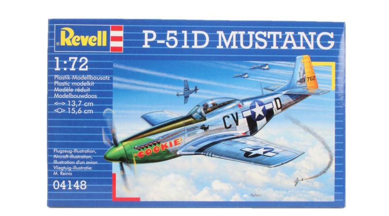 Revell 1/72 P-51D Mustang Plane Plastic Model Kit