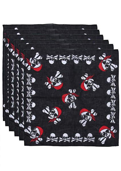 Pirate Bandannas Set of 6