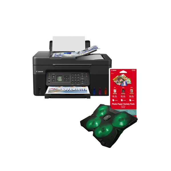 Canon Pixma G4470 Printer Plus Bora Coolin Fan + Photo Paper