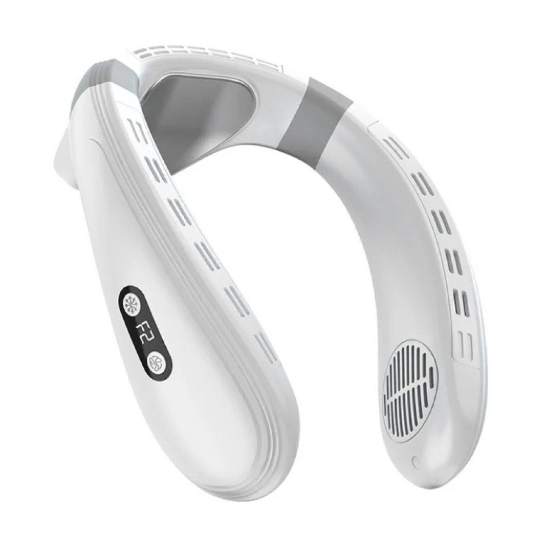 Air Conditioning Neck/Back Bladeless Portable Fan - White