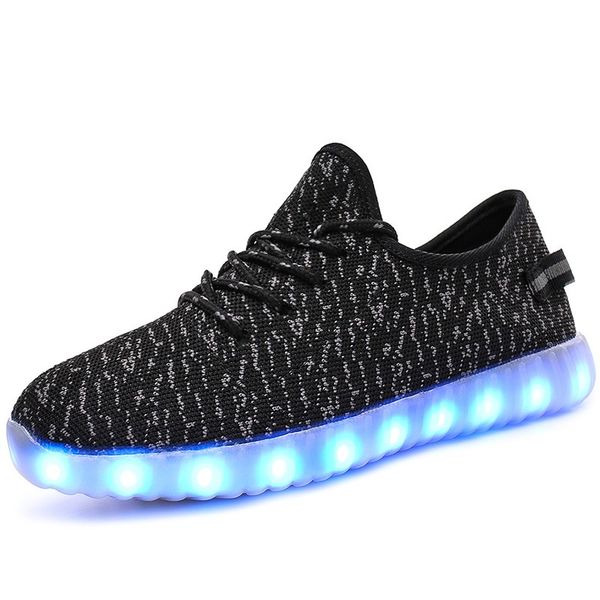 Breathable Low-Top LED Light Shoes