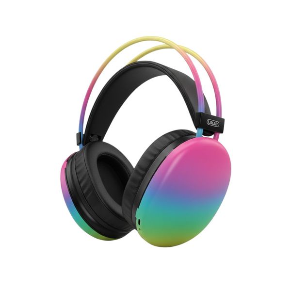 UKAY Disco Pulse Wireless Gaming Headphones - RGB Luminescent Bluetooth