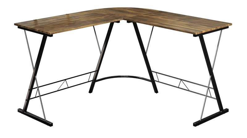 Office Decor L-Shaped Workstation Computer Table - 129cm