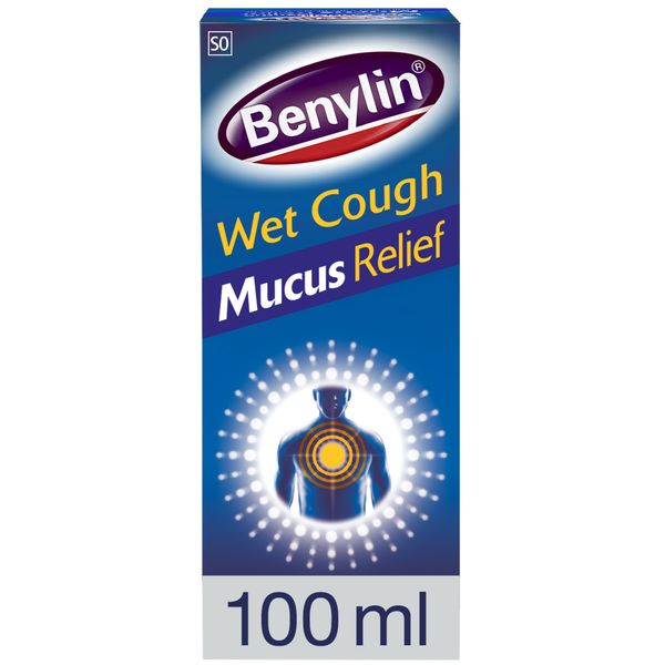 BENYLIN, Wet Cough Syrup, Mucus Relief, 100ml