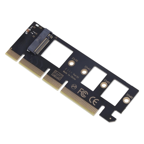 M.2 NVMe SSD to PCI-E 3.0 X16/X8/X4 Desktop SSD Adapter Card