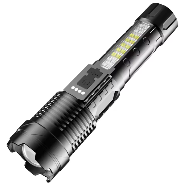LED lighting telescopic zoom strong light flashlight