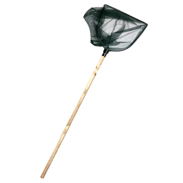Camping Old School Classic Style Squared Wooden Fishing Net (120cm)