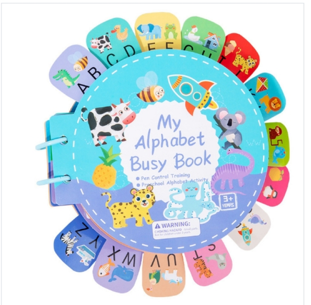 My Alphabet Busy Book -Montessori Learning Busy Book for Toddlers