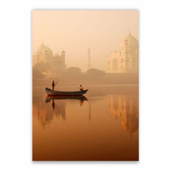 Agra River Taj Mahal Poster - A1
