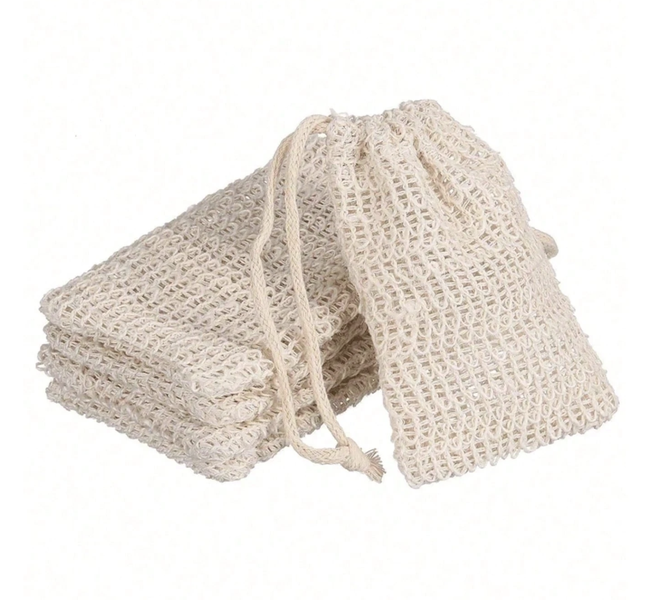 5 Piece - Exfoliating Soap Pouch