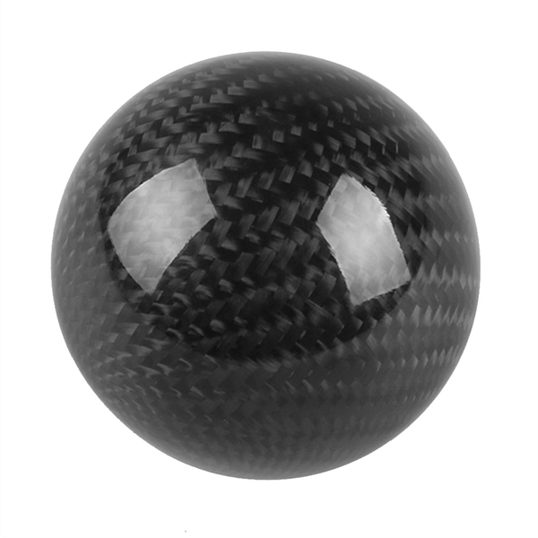 Style Universal Carbon Fiber Manual Gear Shift Knob with 3 Adapter for Most