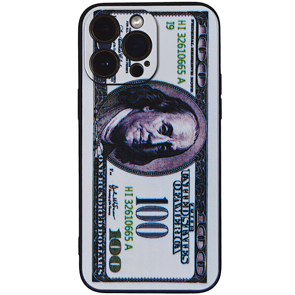 Black - Phone Case with 100 Dollar Bill &amp; Pro Camera - Iphone 14 Pro Max