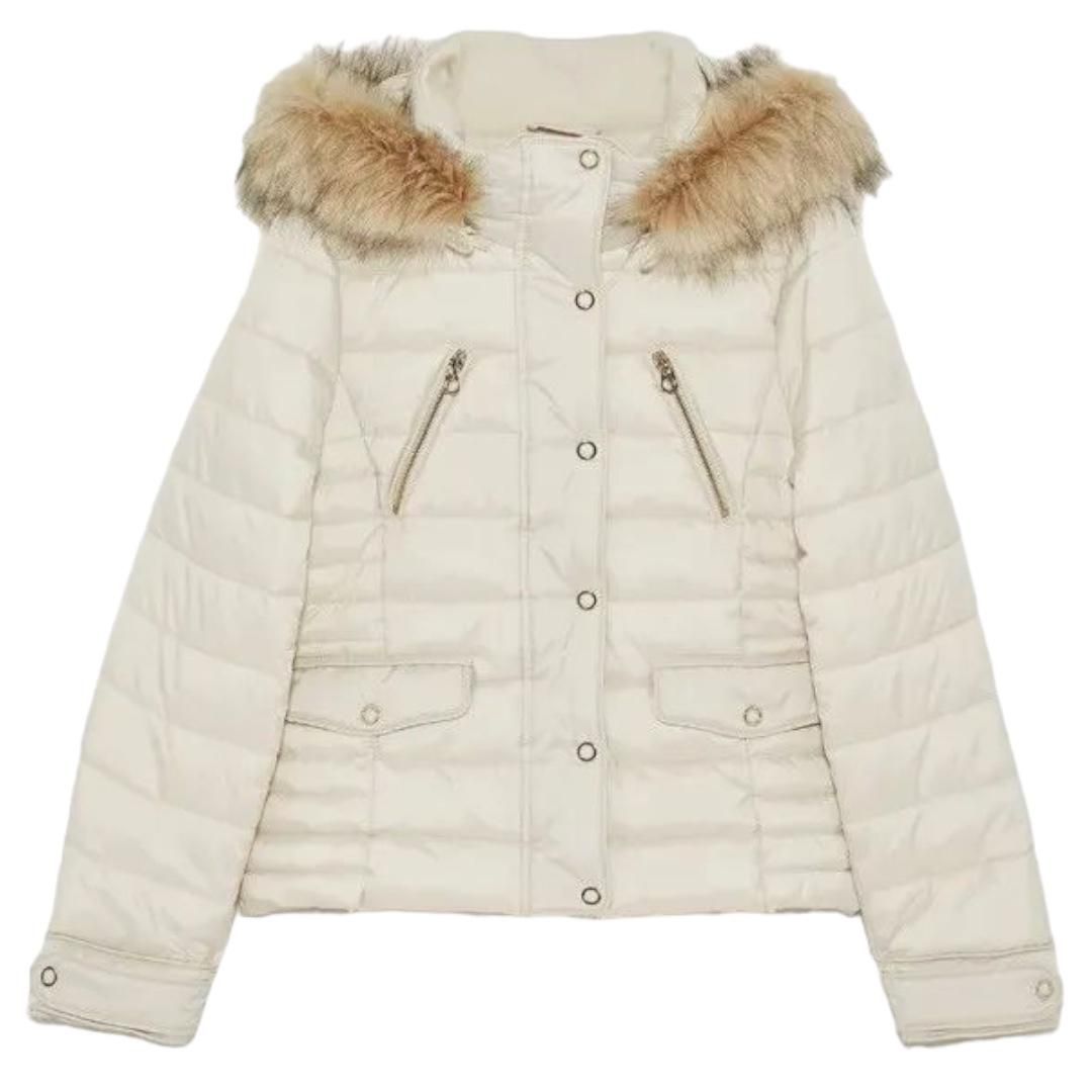 Ladies Off White Puffer Jacket | Shop Today. Get it Tomorrow ...