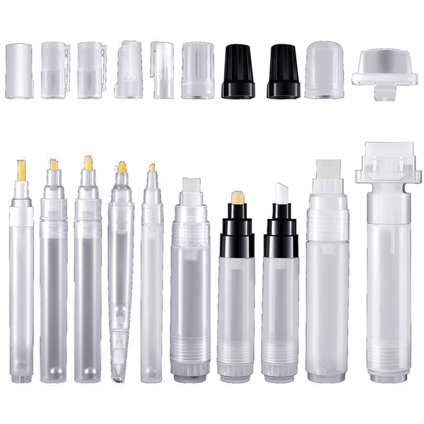 10 Pieces Refillable Paint Pens Empty Pen Rod Paint Markers