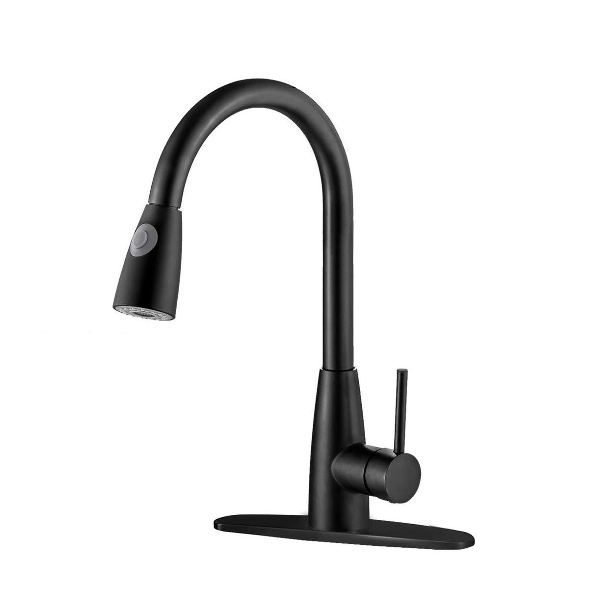 Olive Tree - Single Lever Retractable Pull-down Kitchen Mixer- Matte ...