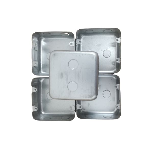 4 x 4 Int Steel Wall Box - 10 Pack