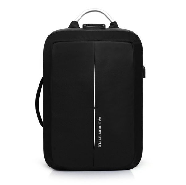 TUFF-LUV Anti-theft 16.5 Waterproof 600D Nylon Travel Backpack - Black