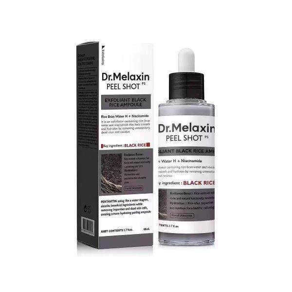 Black Rice Exfoliating Ampoule with Niacinamide Gentle Peeling &amp; Hydration