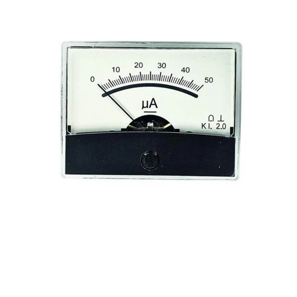 PM2 Panel Meter DC Amps 50 A Range 38mm Shank 61x47mm