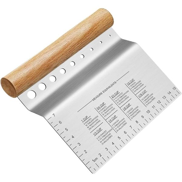 CheffyThings Stainless Steel Dough Cutter and Herb Stripper