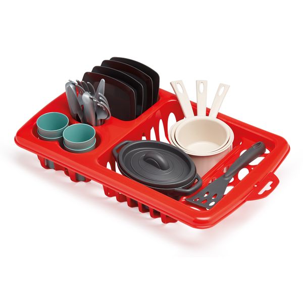 Ecoiffier 100% Chef Dish Drainer with Dinner Set