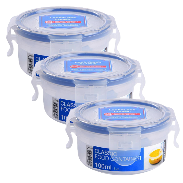 Kitro Soup Container Round 100ml 3 Pack