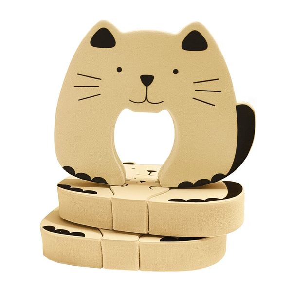Cat Storable Door Stopper(3-Piece), Prevent Finger Pinch Injuries.