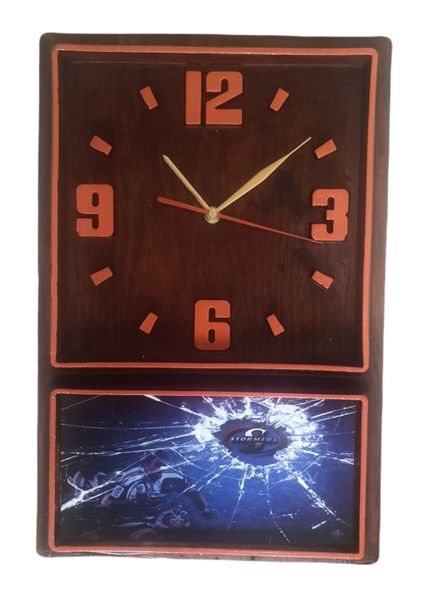 Retro Box Clock (Orange) Stormers Rugby (71)