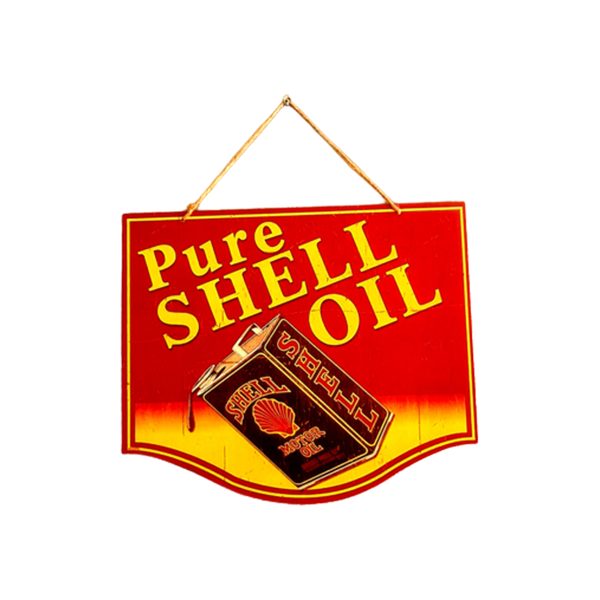 Shell Pure Oil Contour Cut Wall Art