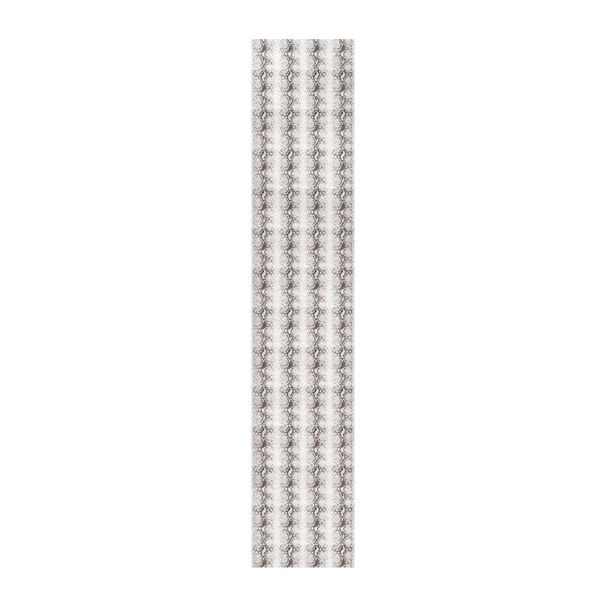 White Snake Skin Table Runner