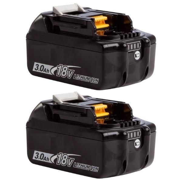 Replacement Battery for Makita Tools 18V (3.0AH) - Pack of 2