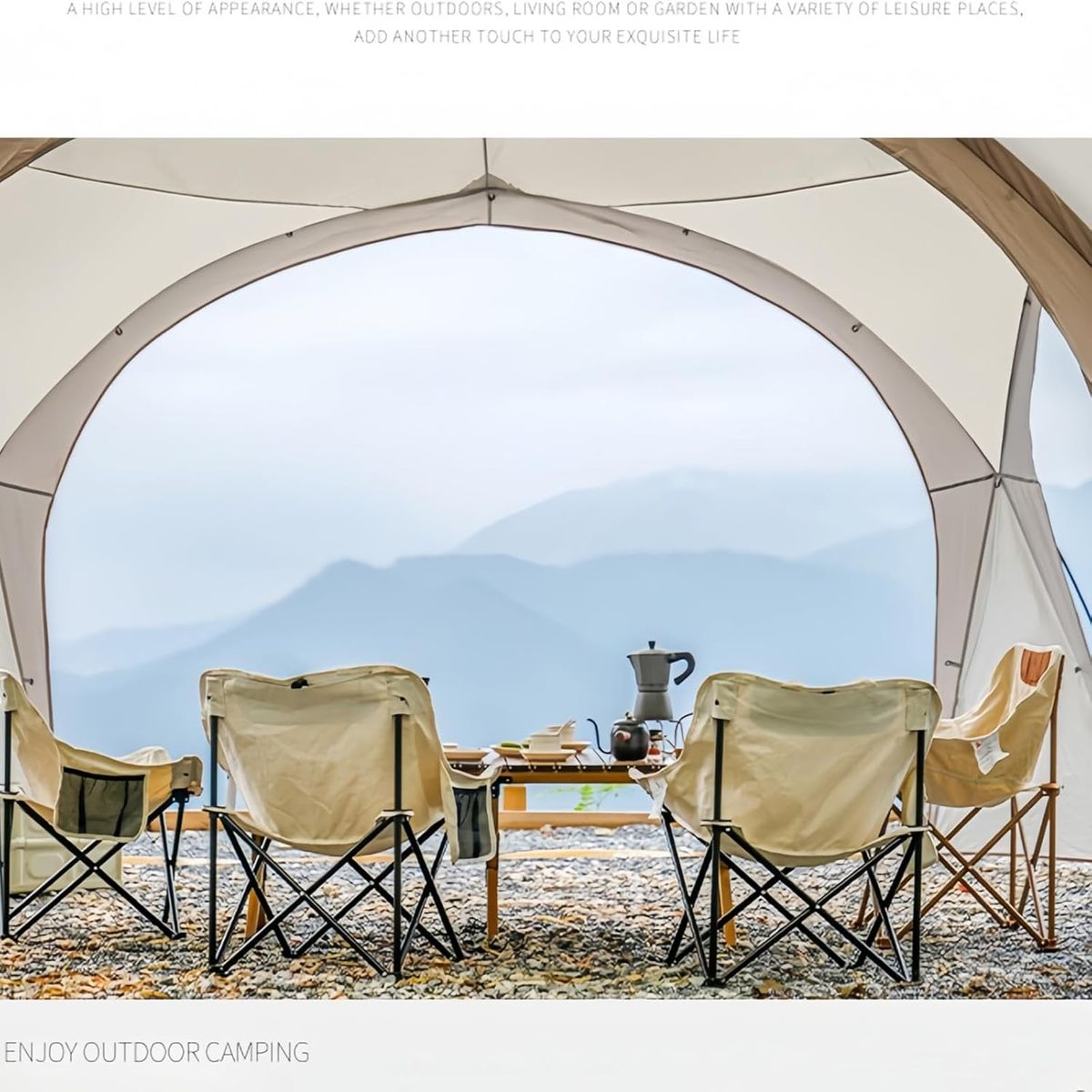 Zipper Dome Canopy Tent Waterproof Outdoor Vault Tent for Many