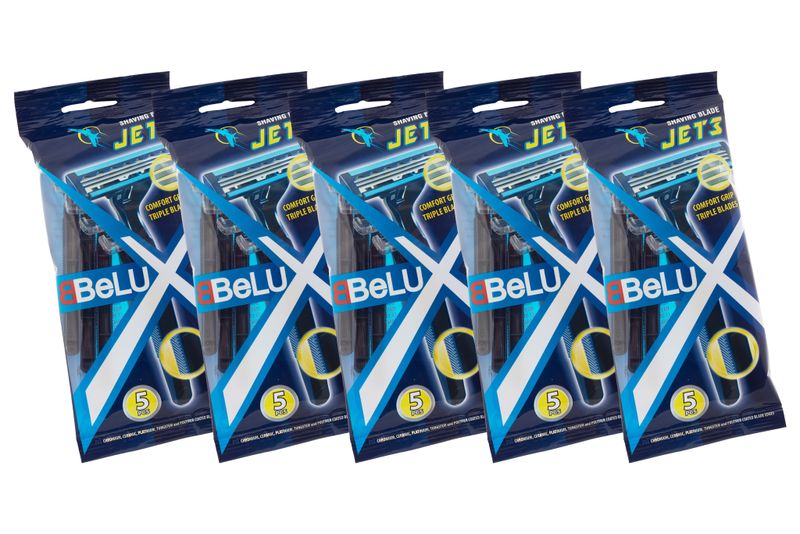 Belux Jet 3 Disposable Blades Bundle - 5 Packs (5's)