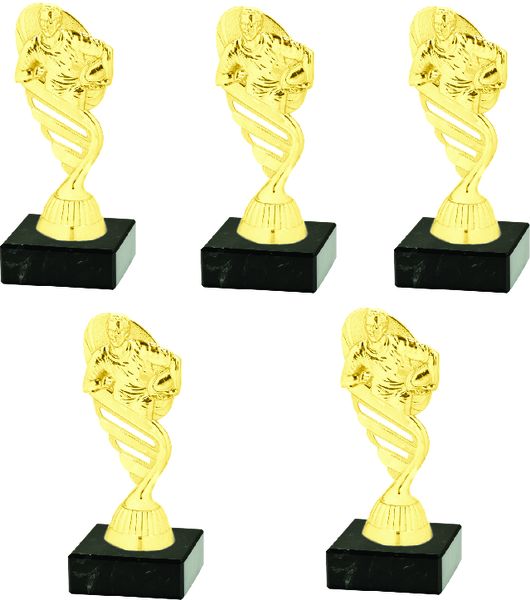 Rugby Figurine Trophy with Marble Base