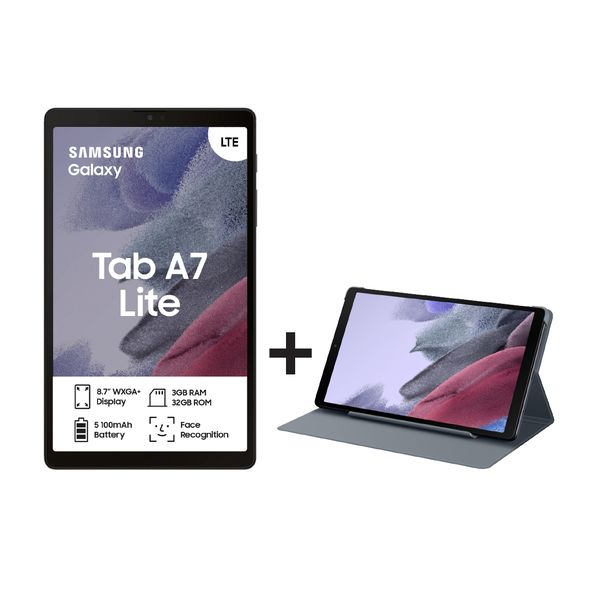Samsung Galaxy Tab A7 Lite (T225) 8.7" 32GB LTE Tablet + Book Cover