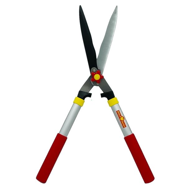 Wolf 60cm Pro Hedge Shears with Aluminium Handles - Wavy Blade
