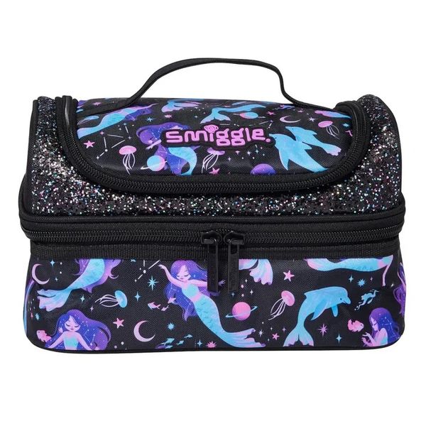Smiggle Black Mermaid Limitless Double Decker Lunch Bag