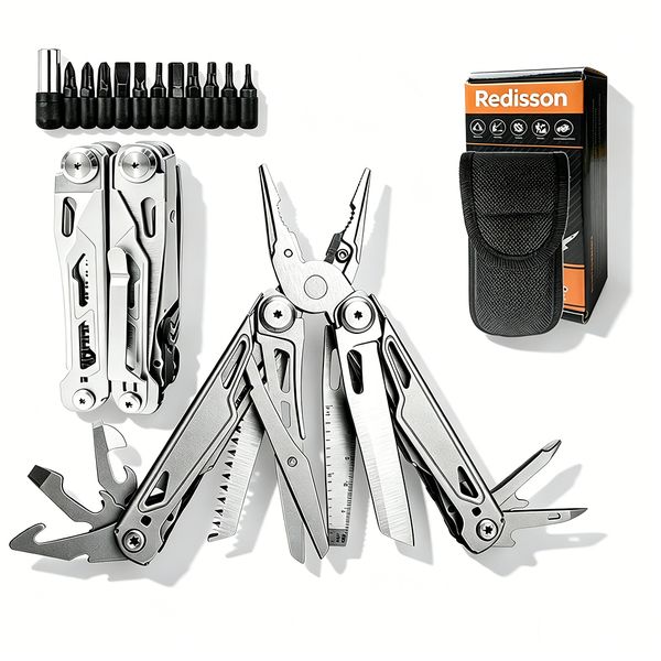 27in1 Heavy Duty Folding Multi Tool Pliers,Pocket EDC Tool for Camping