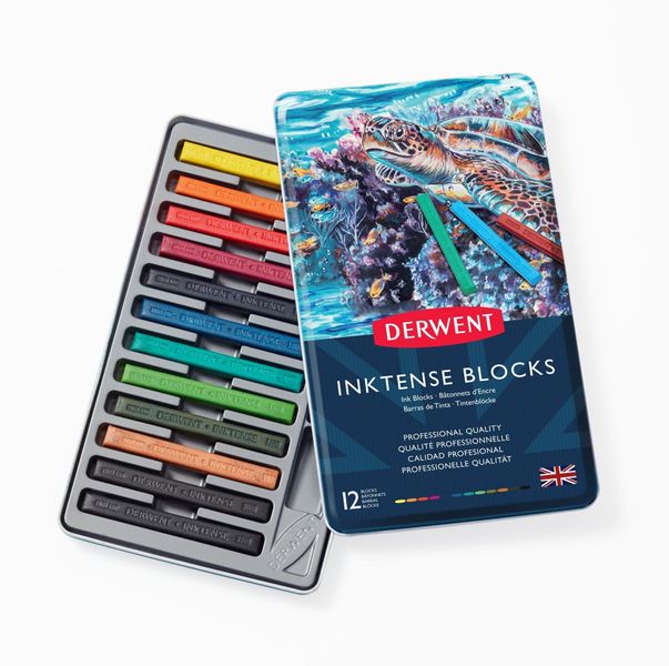 Derwent Inktense Block - Tin of 12