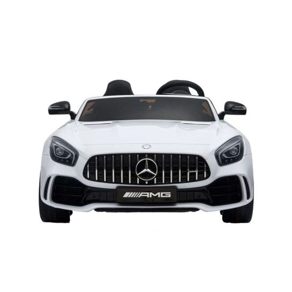 12V White Ride-On Mercedes GTR for Kids