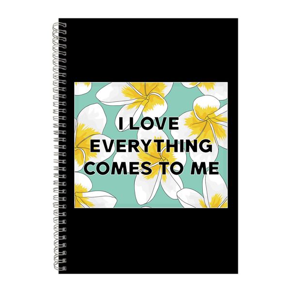 Everything A4 Notebook Spiral Lined Motivational Sayings Graphic Notepad141