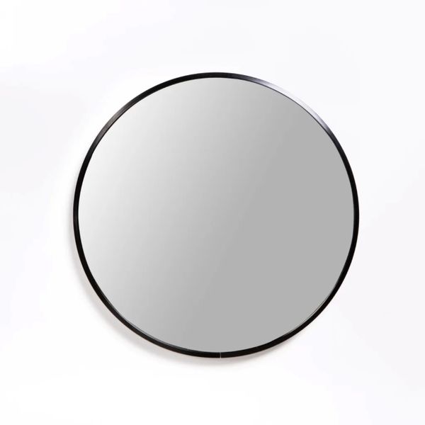 1 x Orion Round Mirror,Wall Mounted Vanity Mirror - Black
