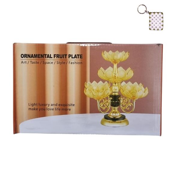 Gold Ornamental Fruit Plate And A Keyholder